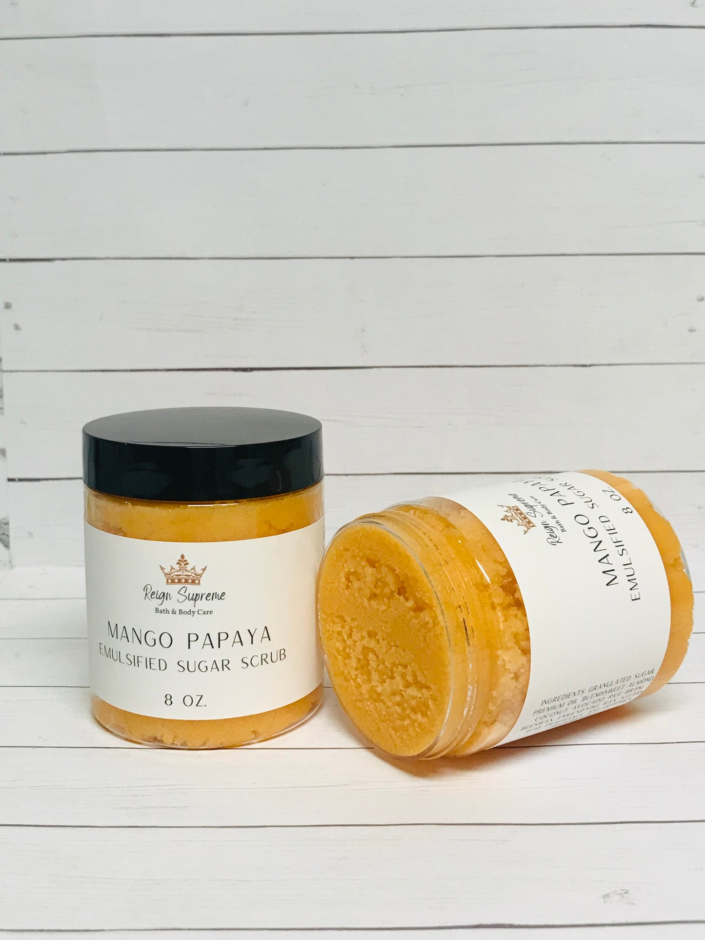 MANGO PAPAYA EMULSIFIED SUGAR SCRUB 8 OUNCE