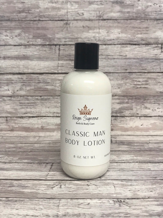 CLASSIC MAN SHEA BUTTER LOTION 8 OUNCE